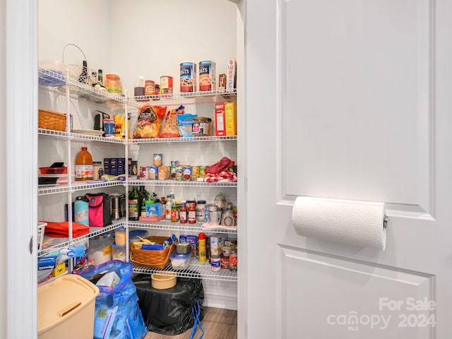 view of pantry