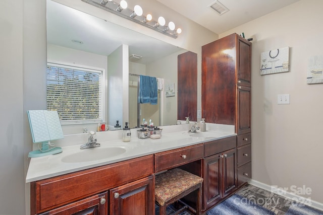 bathroom featuring vanity