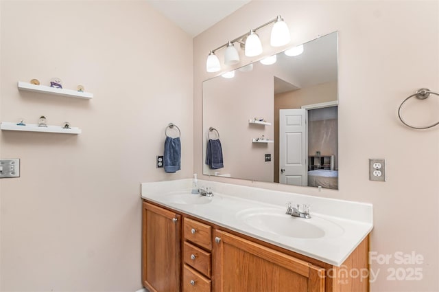 bathroom featuring vanity