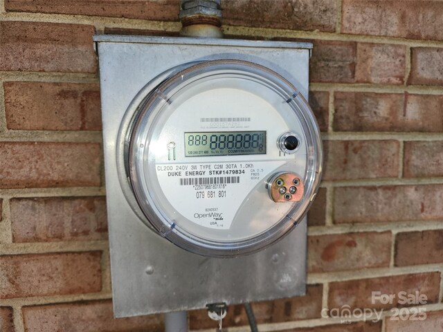 exterior view of electric meter