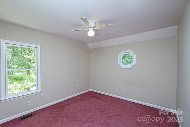 1062 Full Count Ln, Lancaster, SC 29720 - carpeted spare room featuring a ceiling fan and baseboards