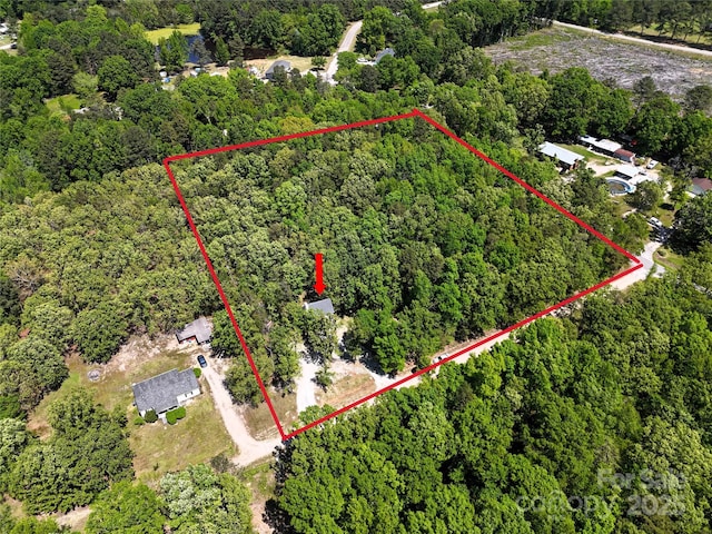 1062 Full Count Ln, Lancaster, SC 29720 - view of property location with a heavily wooded area and property boundaries highlighted