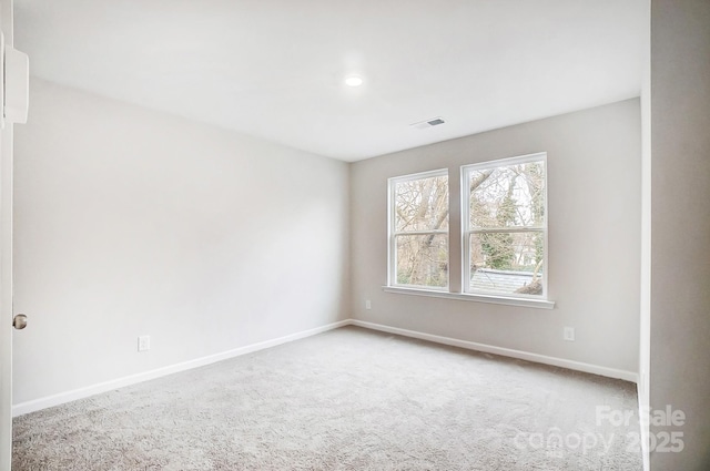 view of carpeted empty room