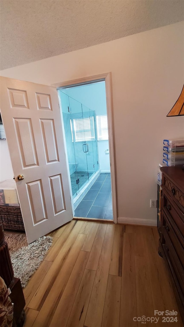 interior space featuring wood-type flooring