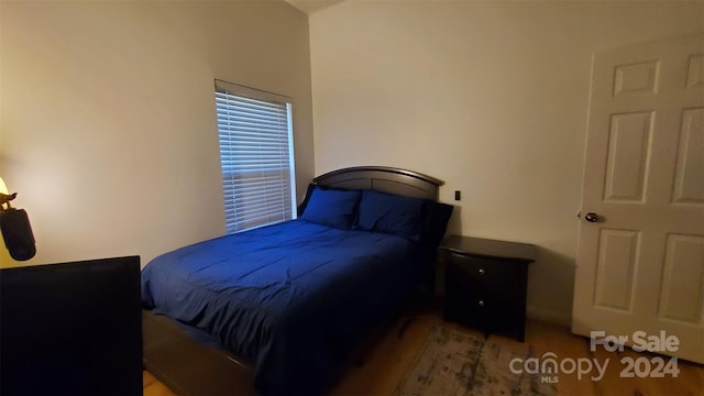 bedroom featuring light wood-type flooring