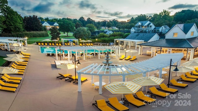 view of pool with a patio