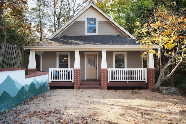 view of front of house with a porch