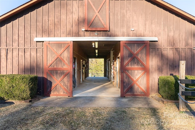 view of stable