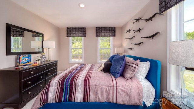 bedroom featuring hardwood / wood-style flooring