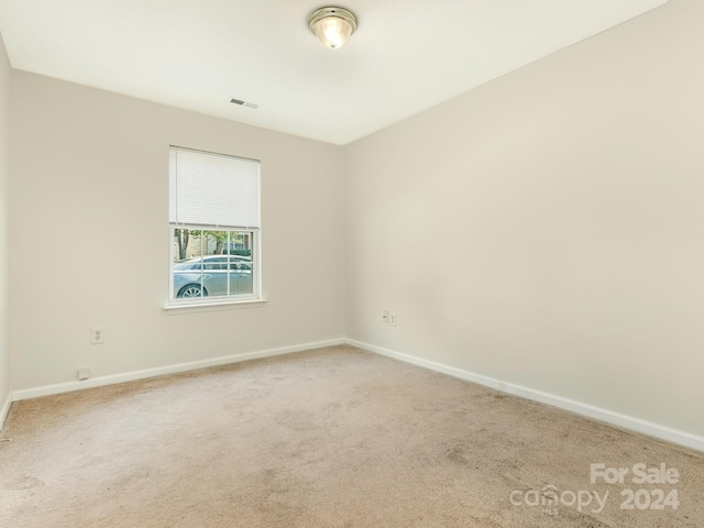 view of carpeted empty room