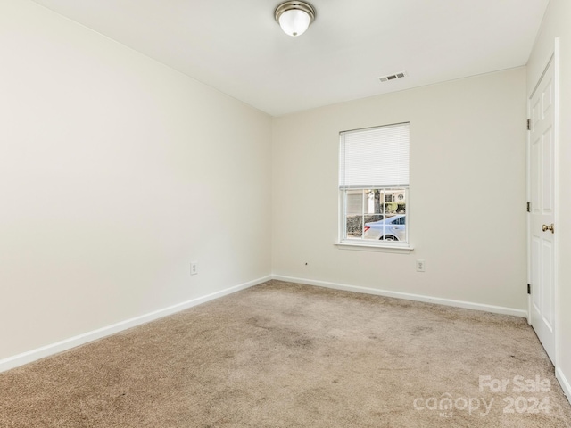 view of carpeted empty room