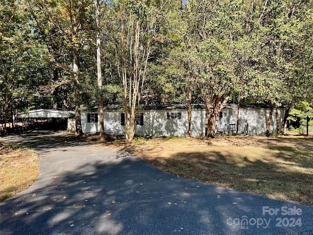 view of obstructed view of property