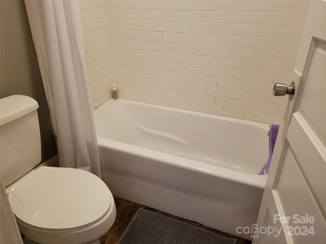 bathroom featuring hardwood / wood-style floors