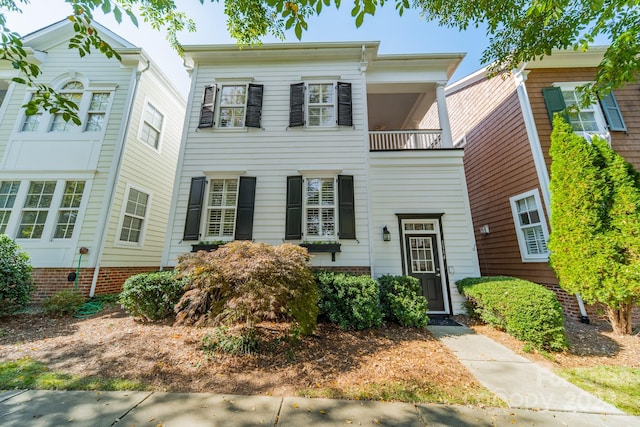 view of property featuring a balcony