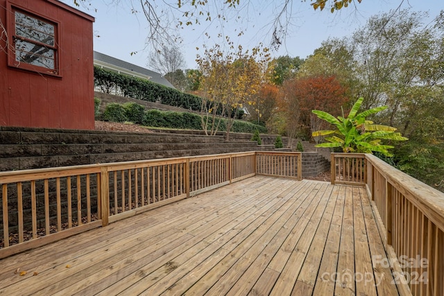 view of wooden terrace