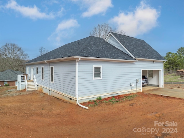 view of back of property