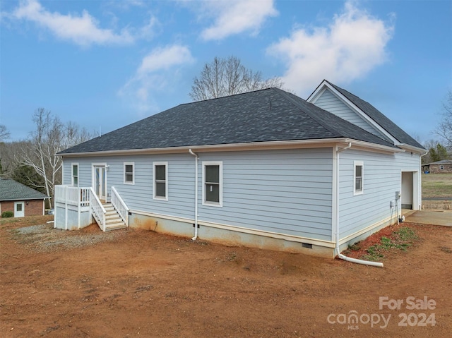 view of back of property