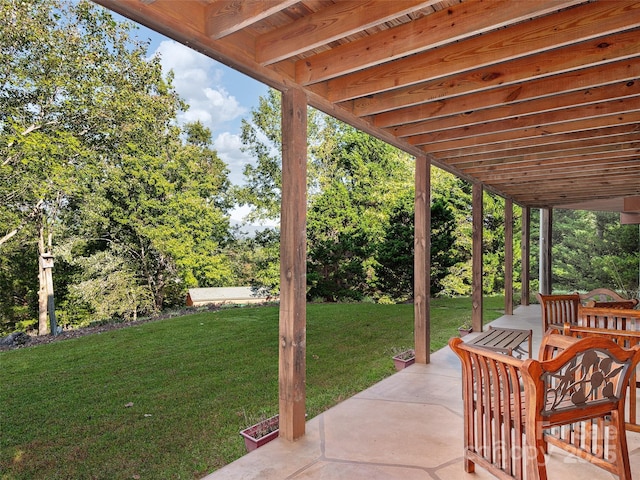 121 Canoe Dr, Mill Spring, NC 28756 - view of patio / terrace
