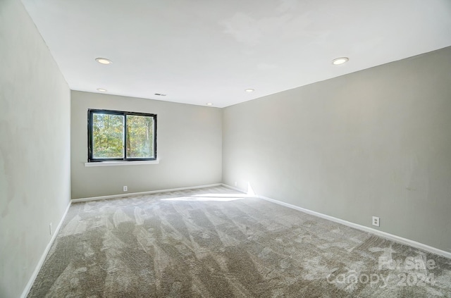 view of carpeted empty room