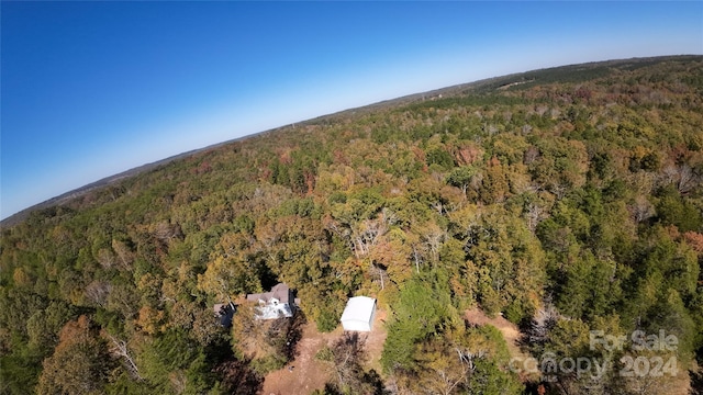 aerial view featuring a mountain view