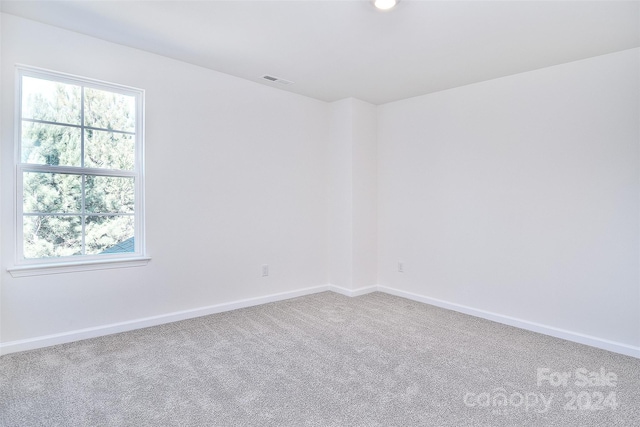 view of carpeted empty room