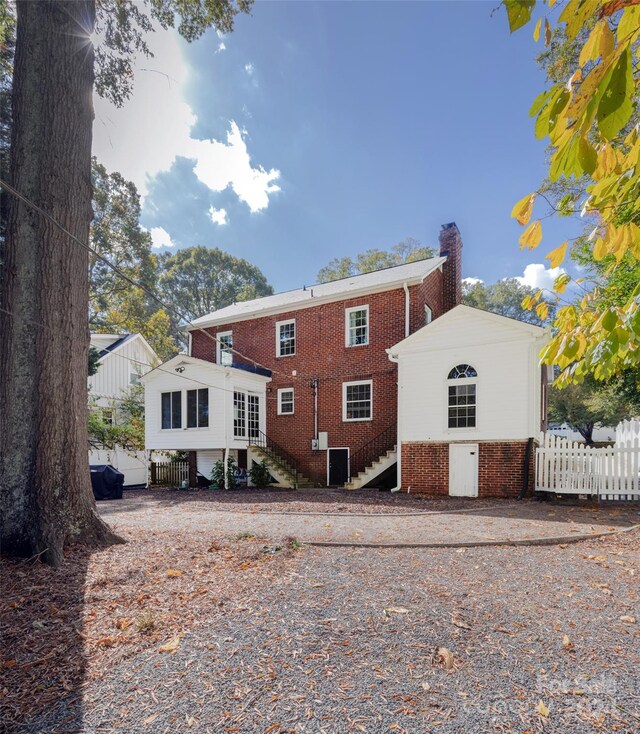 view of back of property