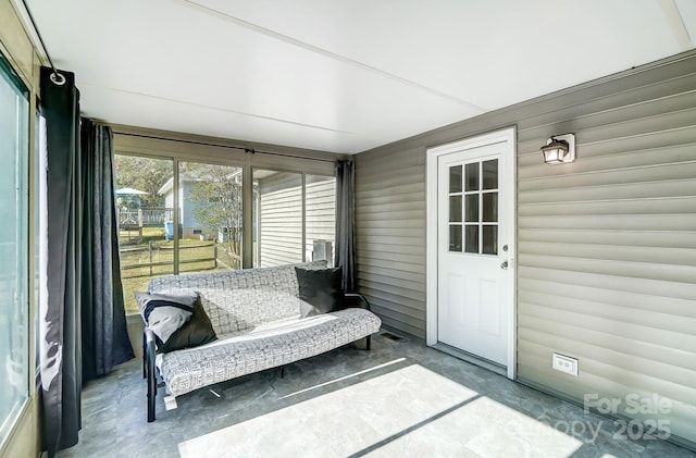 view of sunroom