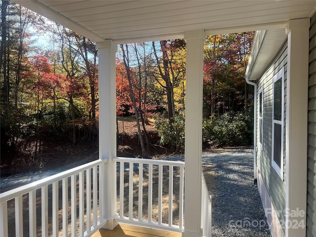 view of patio / terrace featuring covered porch