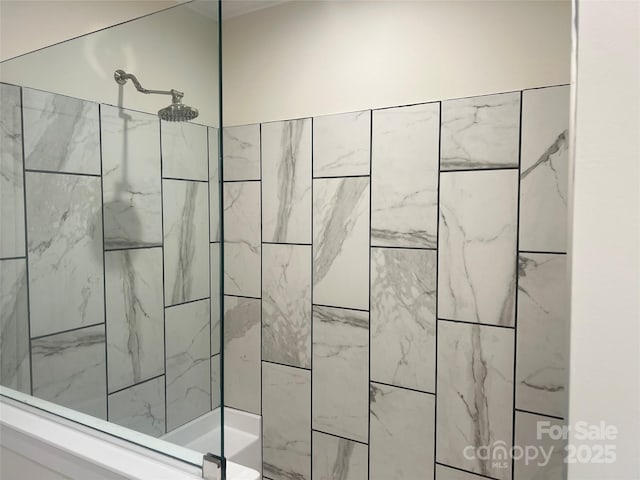 1663 Williamson Creek Rd, Pisgah Forest, NC 28768 - bathroom with a tile shower