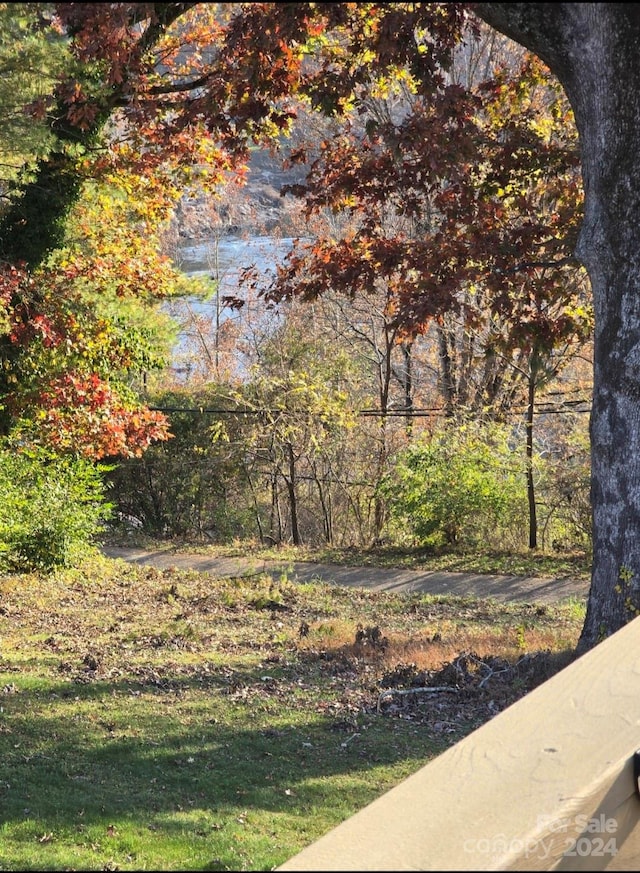 view of yard featuring a water view