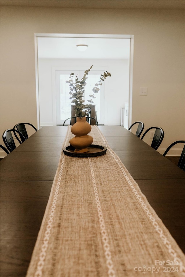 view of dining room