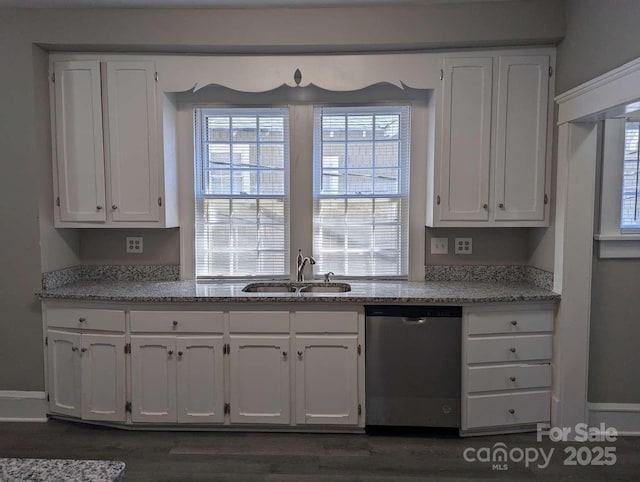 602 W Council St, Salisbury, NC 28144 - kitchen with dishwasher and white cabinetry
