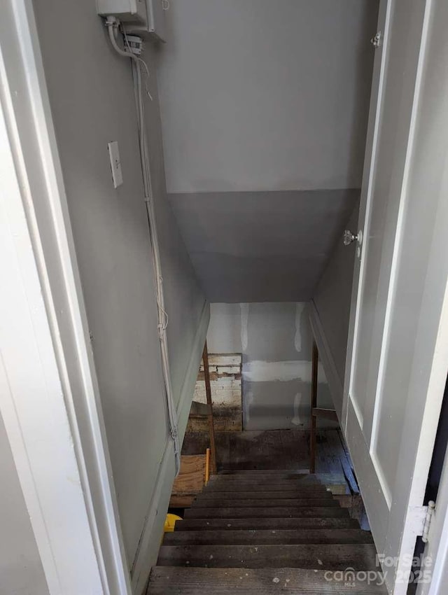 602 W Council St, Salisbury, NC 28144 - stairway featuring wood finished floors
