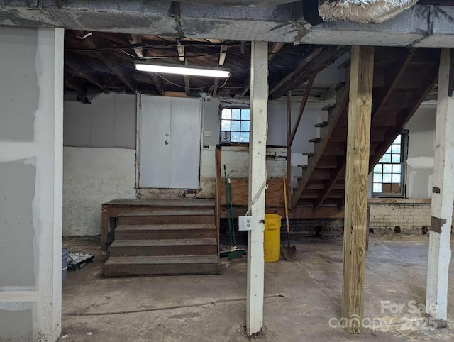 602 W Council St, Salisbury, NC 28144 - basement with stairs