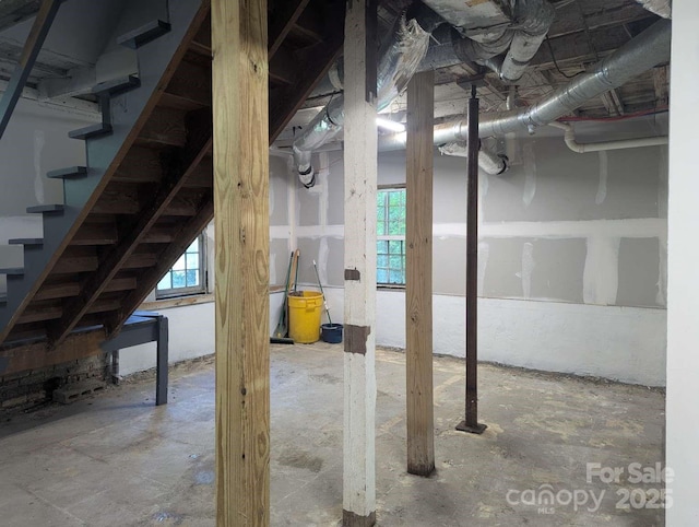 602 W Council St, Salisbury, NC 28144 - basement featuring stairs