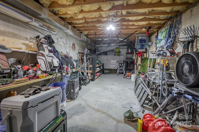 view of storage room