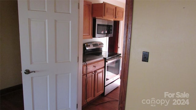 kitchen featuring appliances with stainless steel finishes