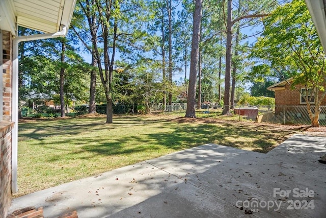 view of yard featuring a patio area