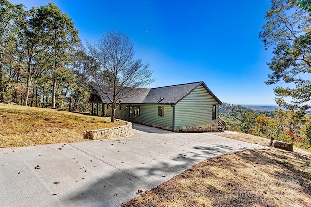 view of side of property