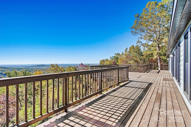 6230 Pine Ridge Dr, Connelly Springs, NC 28612 - view of wooden deck