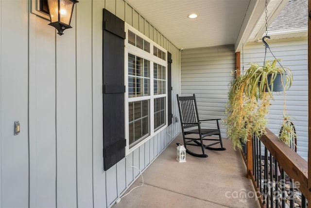 balcony with covered porch