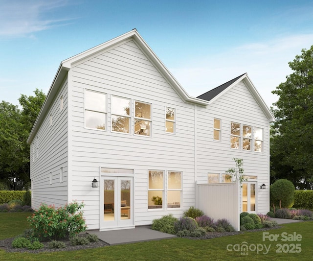 9247 Eleanor Dr, Charlotte, NC 28214 - rear view of house featuring a yard