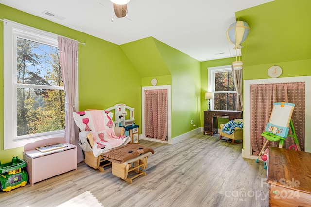 interior space featuring plenty of natural light and light wood-type flooring