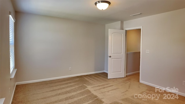 view of carpeted empty room