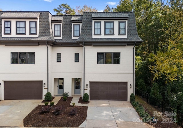 view of property with a garage