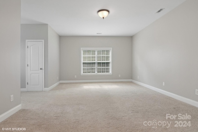 view of carpeted empty room