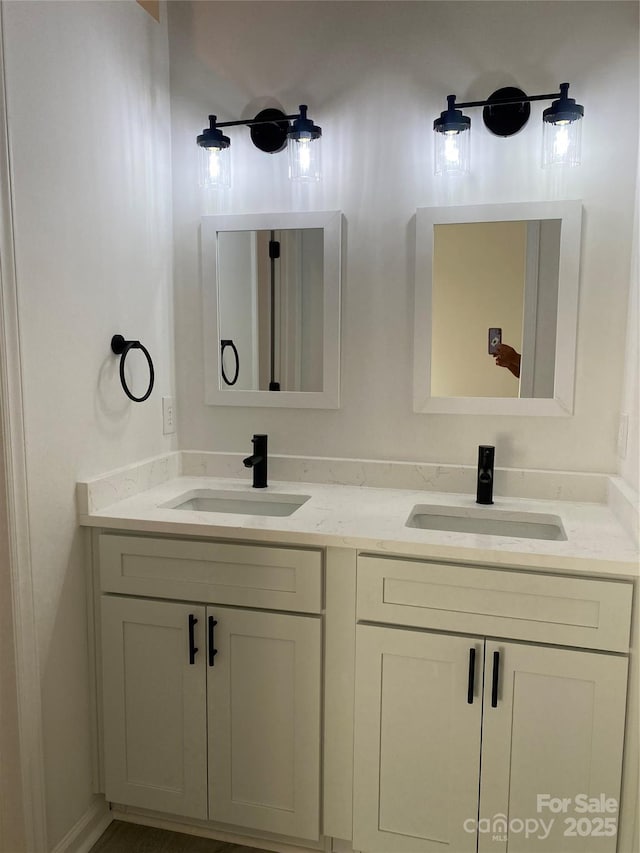 bathroom with vanity