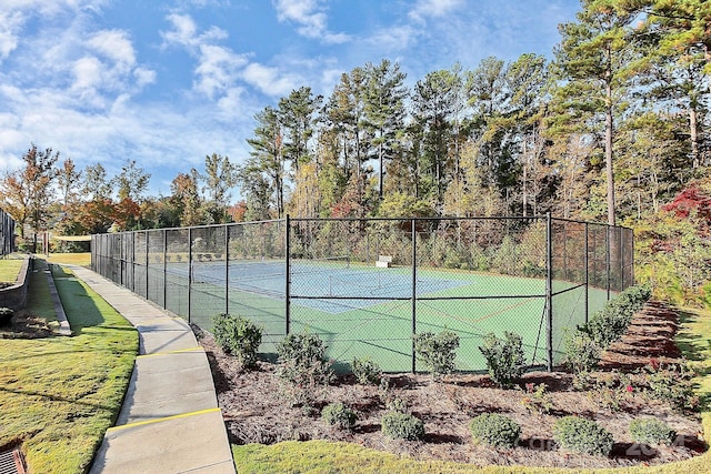 view of tennis court