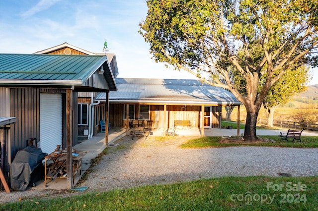 view of rear view of property