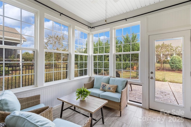 view of sunroom / solarium